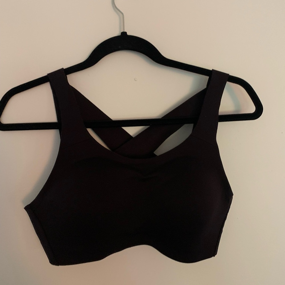 Lululemon Lightly Padded Black Sports Bra, B cup